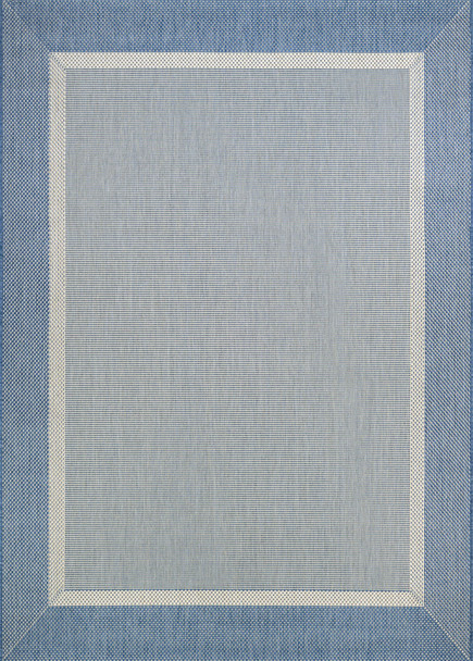 Couristan Recife Stria Texture Champagne/blue Indoor/outdoor Area Rugs