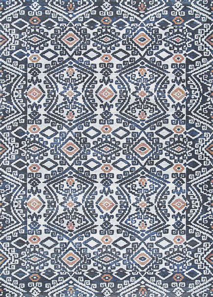 Couristan Everest Bohemia Denim Ivory Indoor Area Rugs