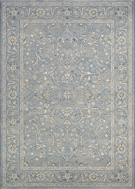Couristan Sultan Treasures Floral Yazd Slate Blue Indoor Area Rugs