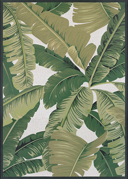 Couristan Dolce Palm Lily Huntr Green/ivory Indoor/outdoor Area Rugs