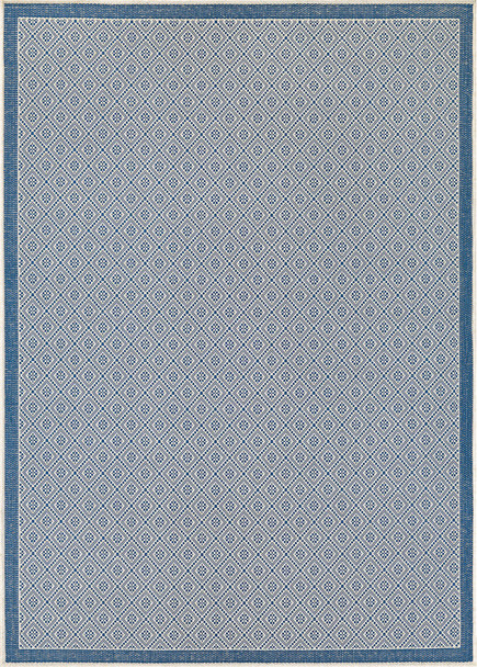 Couristan Monaco Sea Pier Sand/azure Indoor/outdoor Area Rugs