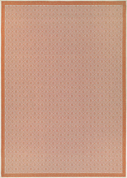 Couristan Monaco Sea Pier Sand/salmon Indoor/outdoor Area Rugs