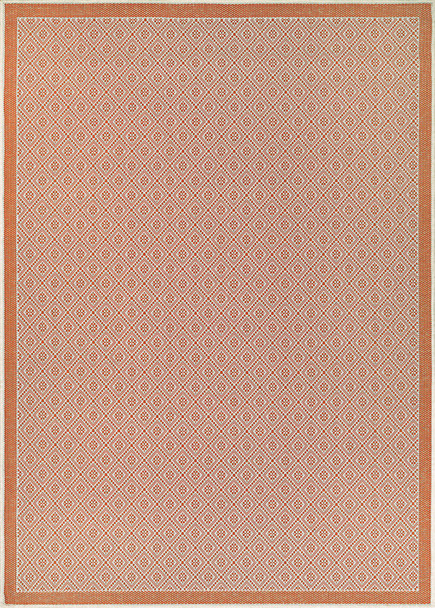 Couristan Monaco Sea Pier Sand/salmon Indoor/outdoor Area Rugs