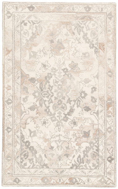 Jaipur Living Arabia BRI25 Floral White Hand Tufted Area Rugs