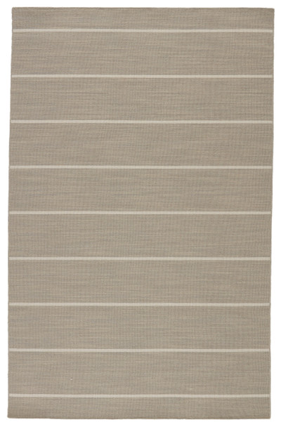 Jaipur Living Cape Cod COH17 Stripes Gray Flat Weave Area Rugs