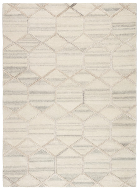 Jaipur Living Cleveland CT105 Geometric Cream Hand Tufted Area Rugs