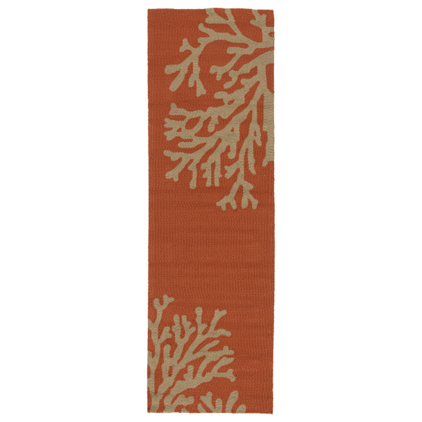 Jaipur Living Bough Out GD01 Floral Orange Hand Tufted Area Rugs