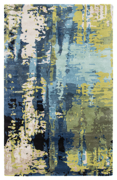 Jaipur Living Matcha GES10 Abstract Blue Hand Tufted Area Rugs