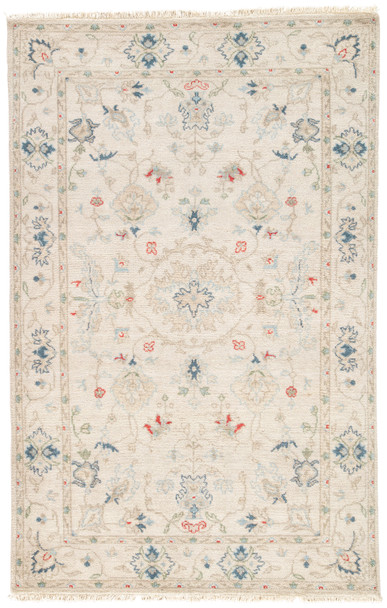 Jaipur Living Hacci JAR01 Floral Cream Hand Knotted Area Rugs