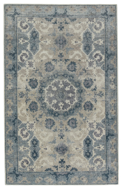 Jaipur Living Modify KAI07 Medallion Blue Hand Knotted Area Rugs