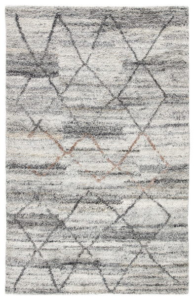 Jaipur Living Kenzi KAS01 Trellis Gray Hand Knotted Area Rugs