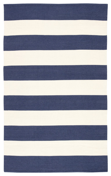 Jaipur Living Remora LAN07 Stripes Dark Blue Handwoven Area Rugs