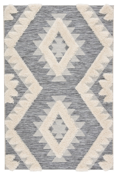 Jaipur Living Makaya PAD02 Geometric Gray Power Loomed Area Rugs