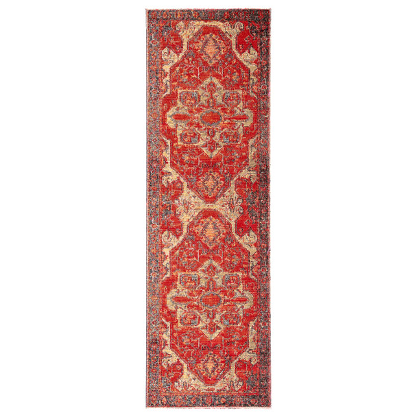 Jaipur Living Leighton POL06 Medallion Red Power Loomed Area Rugs