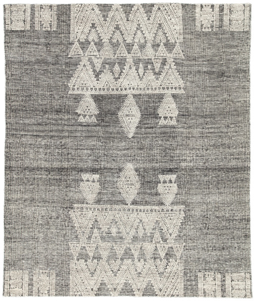 Jaipur Living Torsby RIZ01 Geometric Black Hand Knotted Area Rugs