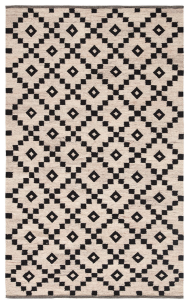 Jaipur Living Croix SCN01 Geometric Black Flat Weave Area Rugs