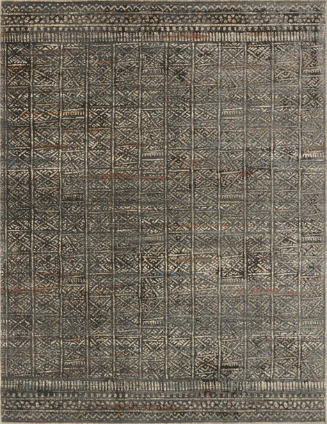 Loloi Javari Jv-06 Charcoal / Silver Power Loomed Area Rugs