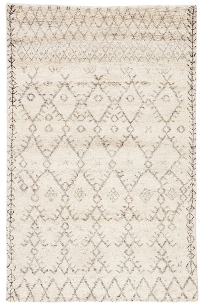 Jaipur Living Zola ZUI01 Geometric Ivory Hand Knotted Area Rugs