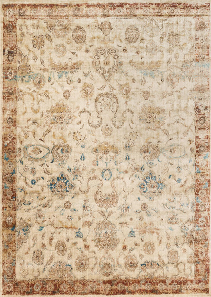 Loloi Anastasia Af-04 Ant Ivory / Rust Power Loomed Area Rugs