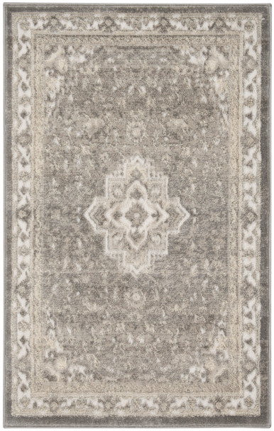 Nourison Cyrus Cyr06 Grey Area Rug - 2'6" X 4' Rectangle