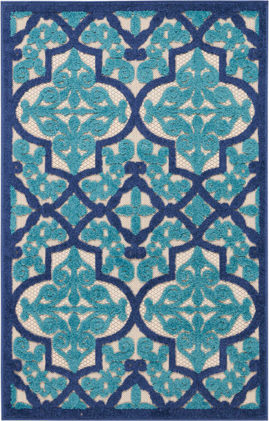 Nourison Aloha Alh14 Navy Area Rugs