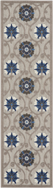 Nourison Aloha Alh19 Grey/blue Area Rugs