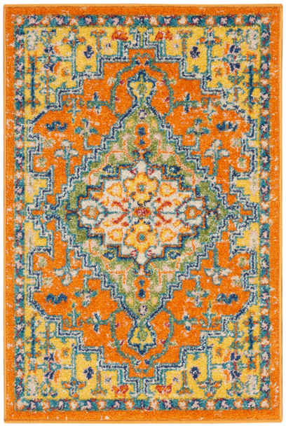 Nourison Allur Alr01 Orange Multicolor Area Rugs