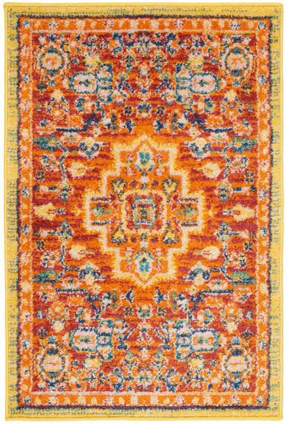 Nourison Allur Alr04 Red Multicolor Area Rugs