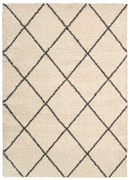 Nourison Brisbane Bri03 Ivory/charcoal Area Rugs