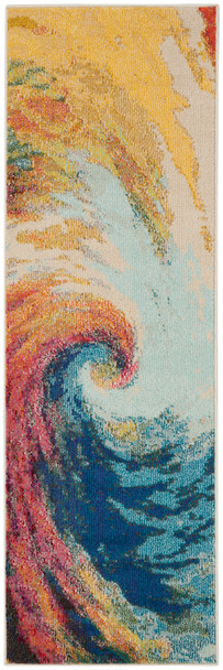 Nourison Celestial Ces07 Wave Area Rugs