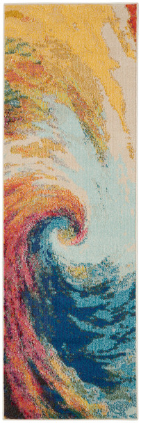 Nourison Celestial Ces07 Wave Area Rugs