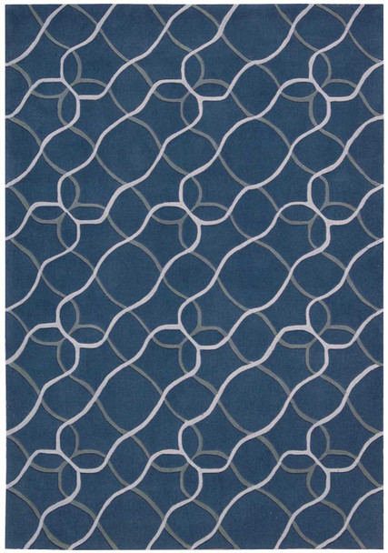 Nourison Contour Con41 Denim Area Rugs