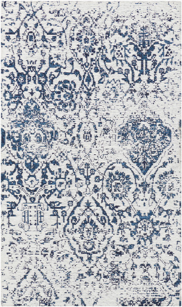 Nourison Damask Das06 Ivory/navy Area Rugs