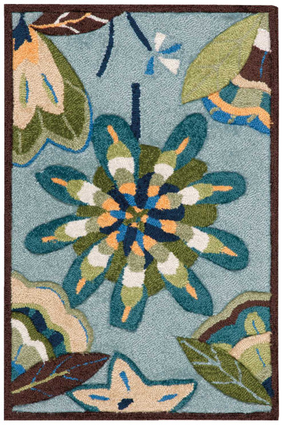 Nourison Fantasy Fa12 Aqua Area Rugs