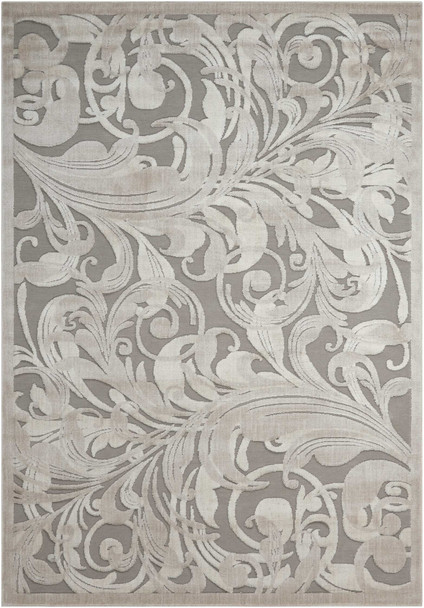 Nourison Graphic Illusions Gil01 Grey/camel Area Rugs