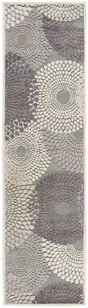 Nourison Graphic Illusions Gil04 Grey Area Rugs