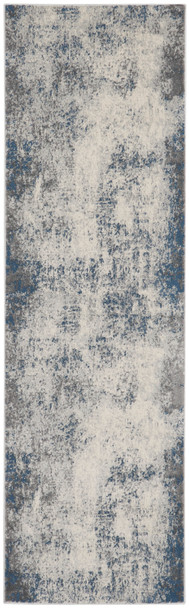 Kathy Ireland Grand Expressions Gne03 Ivory Grey Blue Area Rugs