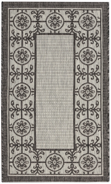 Nourison Garden Party Grd03 Ivory/charcoal Area Rugs