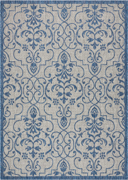 Nourison Garden Party Grd04 Ivory/blue Area Rugs