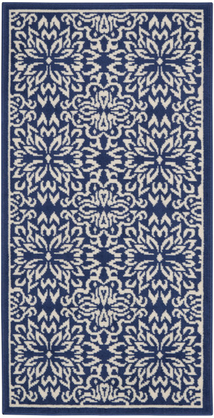 Nourison Jubilant Jub06 Navy/ivory Area Rugs