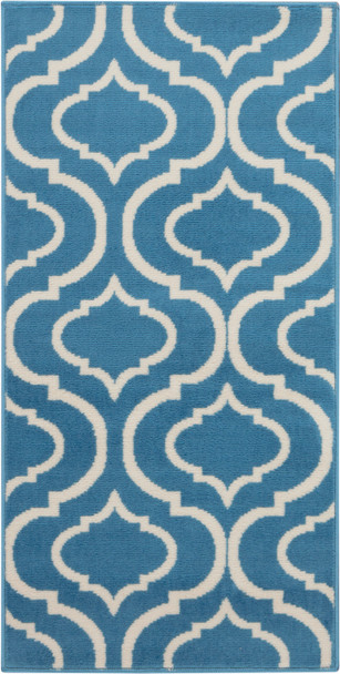 Nourison Jubilant Jub19 Blue Area Rugs