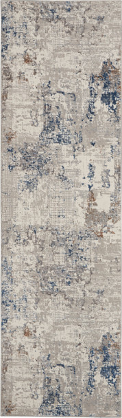 Kathy Ireland Royal Terrace Ki42 White Blue Area Rugs