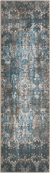 Nourison Karma Krm04 Blue Area Rugs