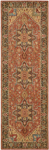 Nourison Living Treasures Li01 Rust Area Rugs