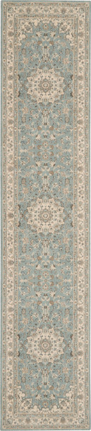 Nourison Living Treasures Li15 Aqua/ivory Area Rugs