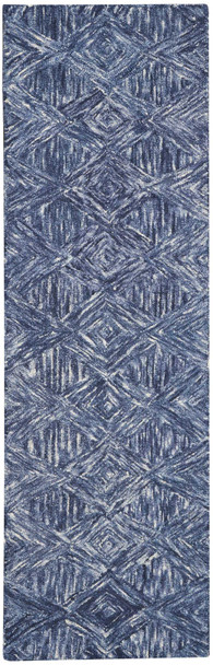 Nourison Linked Lnk01 Denim Area Rugs