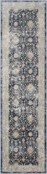 kathy ireland Home Malta Mai07 Navy Area Rugs