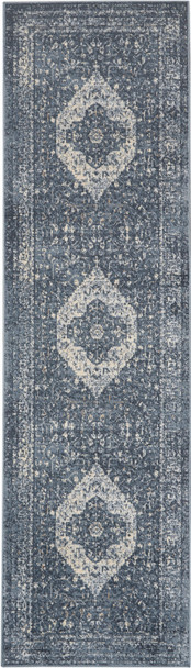 kathy ireland Home Malta Mai11 Navy Area Rugs