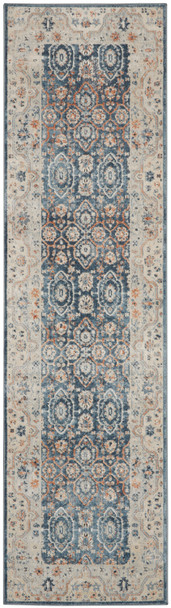 Kathy Ireland Malta Mai14 Blue/grey Area Rugs