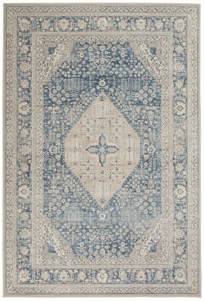 Kathy Ireland Malta Mai18 Blue Area Rugs